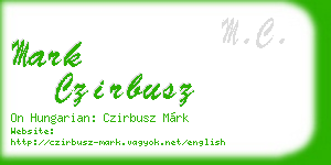 mark czirbusz business card