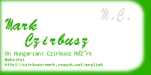 mark czirbusz business card